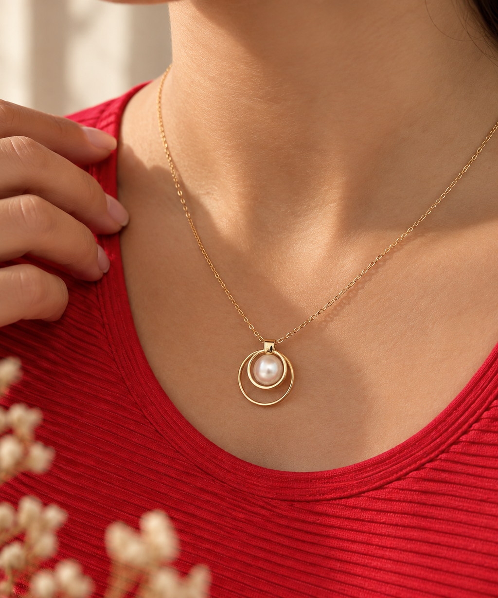 Colgante de Oro 18K con Perla