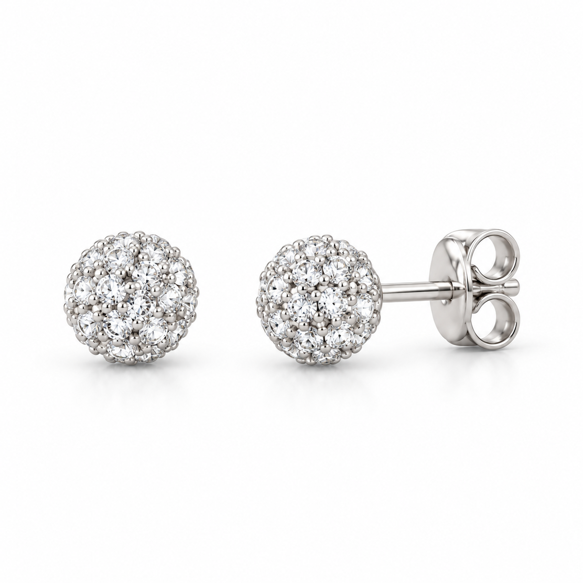 Pendientes de Plata 925 con Circonitas Blancas