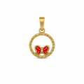 Colgante Oro 18 quilates 750 Mariposa