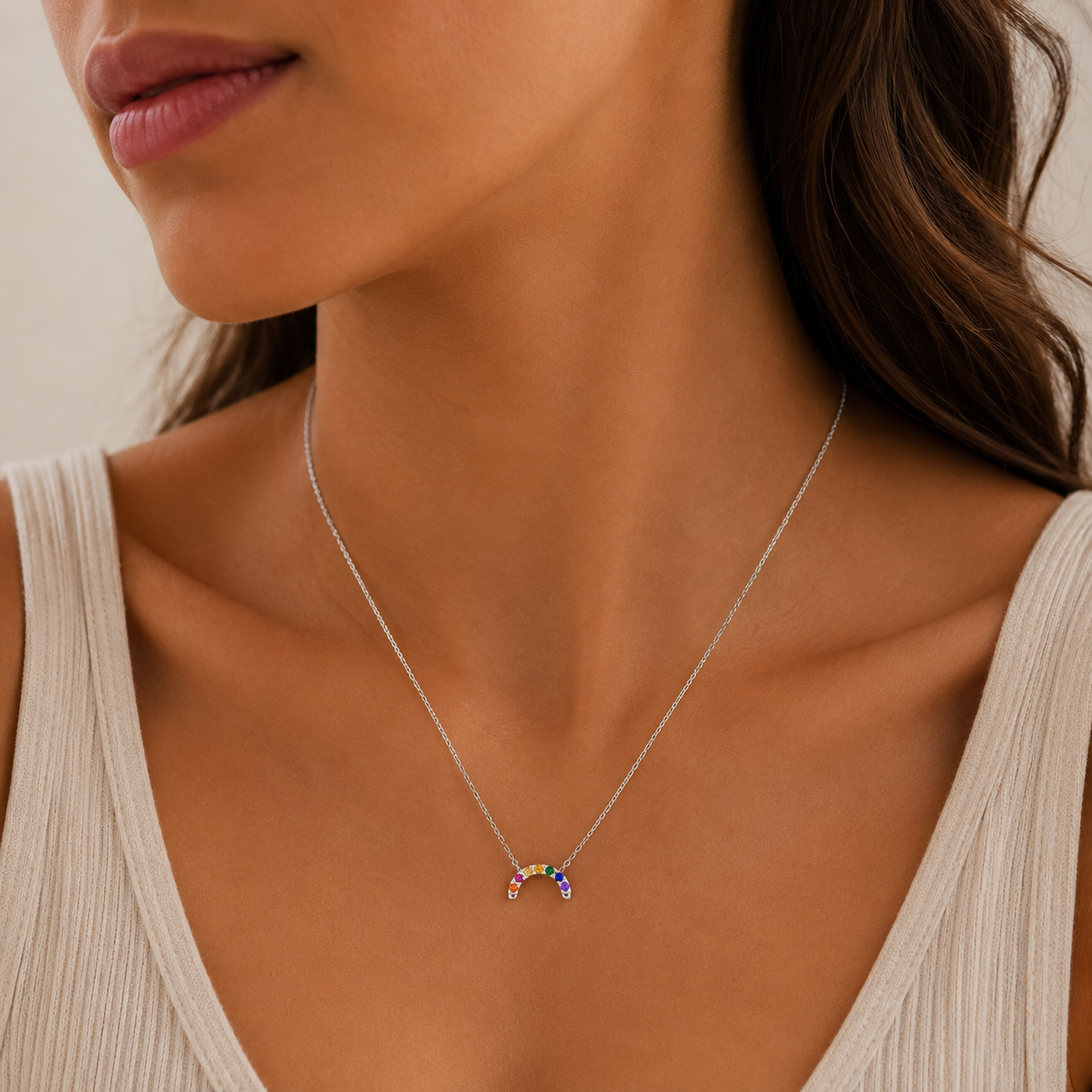 Colgante Plata 925 Arcoiris