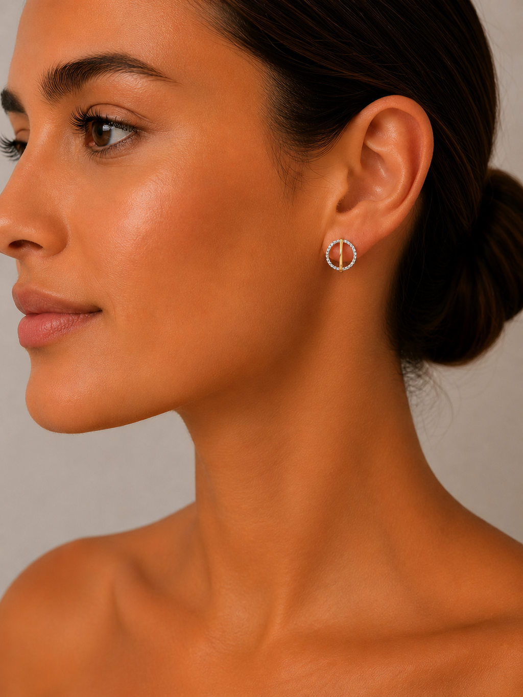 Pendientes Oro 9 quilates Bicolor