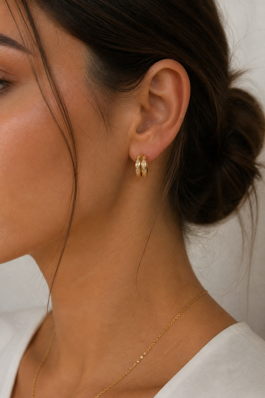 Pendientes Oro 18 quilates 750 Circonita